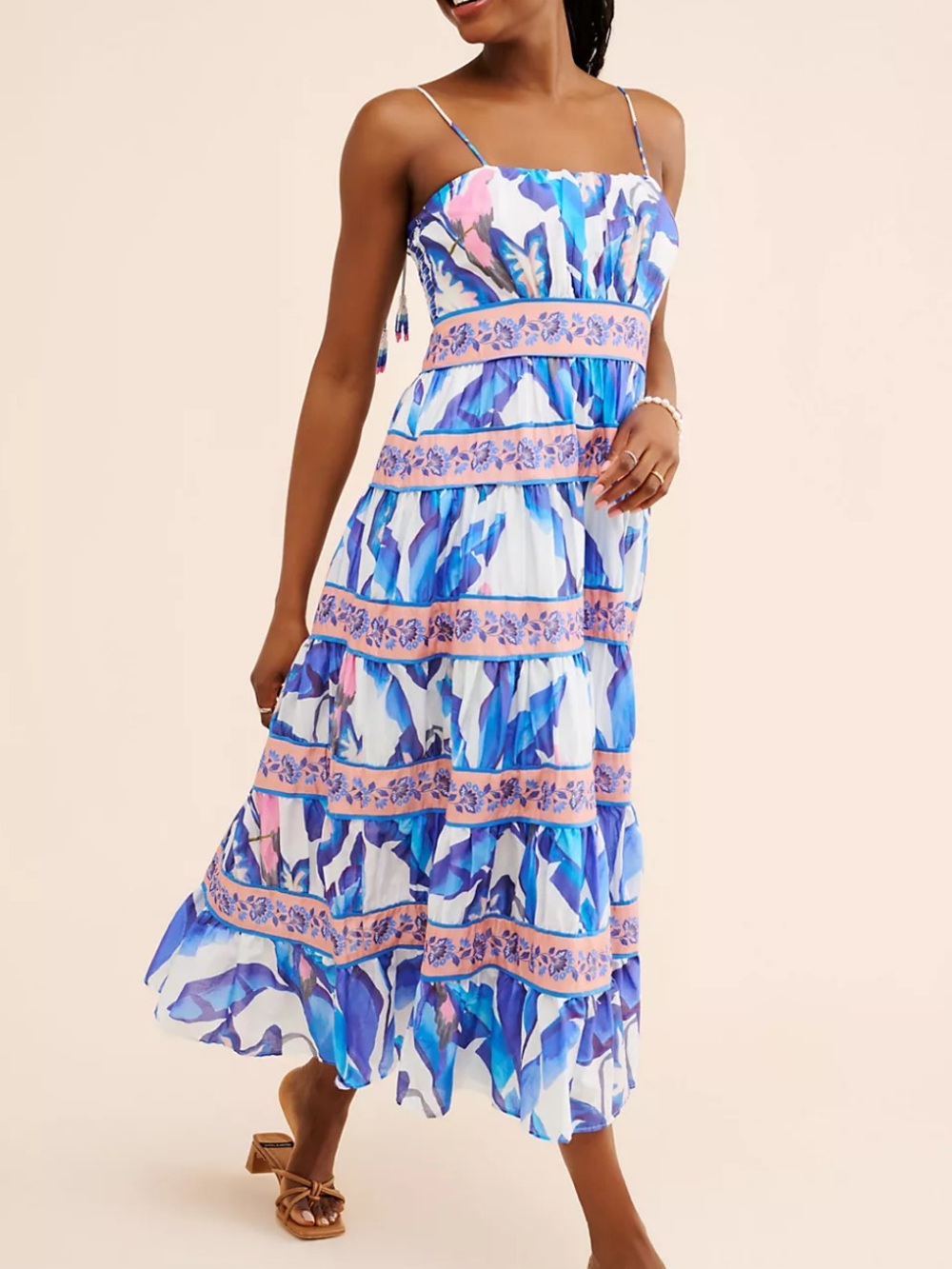 FARM Rio Foliage Midi Dress